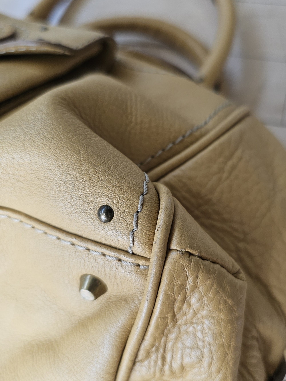 Chloe Vintage Y2K 2006 Paddington Bag Mustard Butter Leather Purse Deadstock NWT - Picture 14 of 16